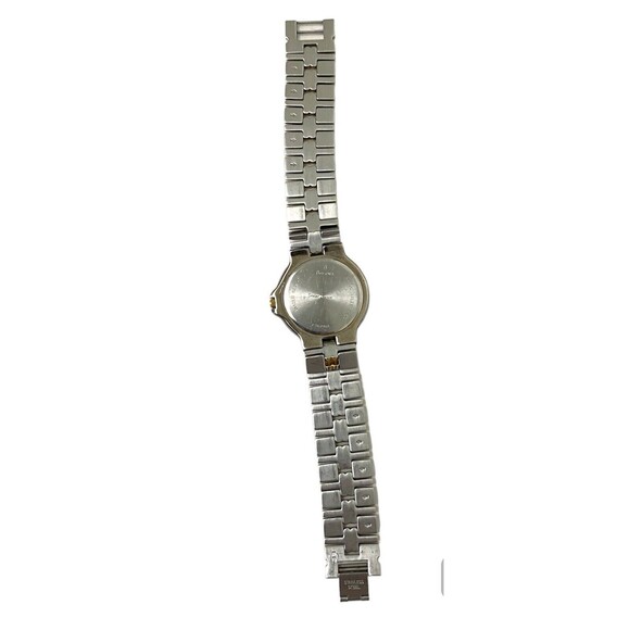 Bulova Women 98B52 Quartz Date Calendar Gold Silver Band 34mm Watch New Battery main image 5